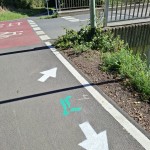 Lutherweg in Bad Vilbel Fahrbahnmarkierung